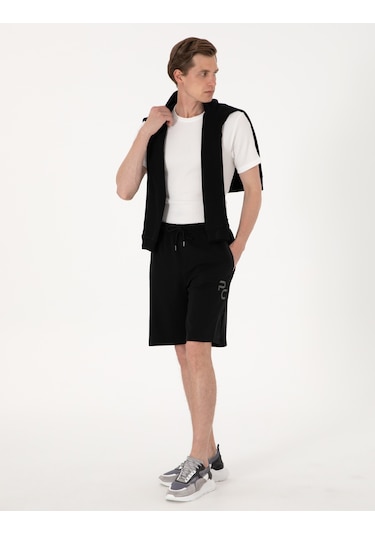 Pierre Cardin Erkek Siyah Şort Örme 50302604-vr046 Siyah