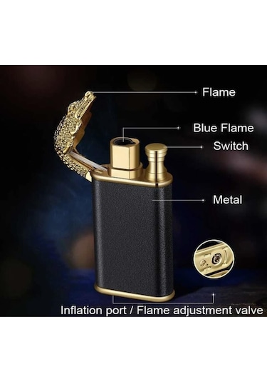 Bbb Avm Ejderha Alevli Lüx Çakmak Timsah Çakmak