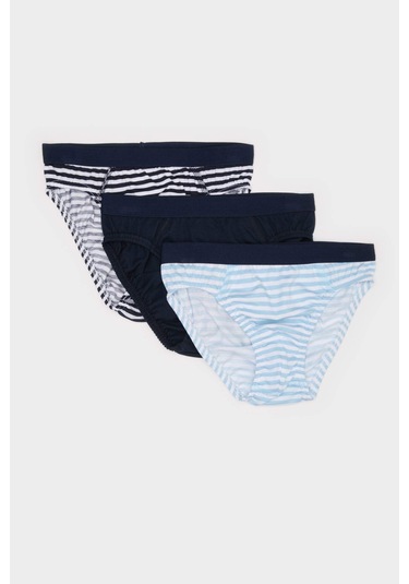 DeFacto Erkek Çocuk Çizgili 3'lü Slip Külot E1580A824AUBE107