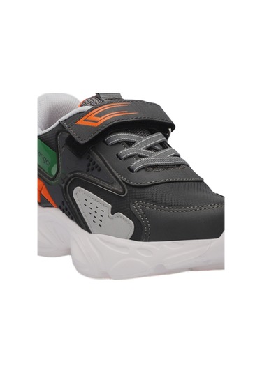 Slazenger NABIL Çocuk Cırt Cırtlı Koyu Gri Günlük Spor Ayakkabısı