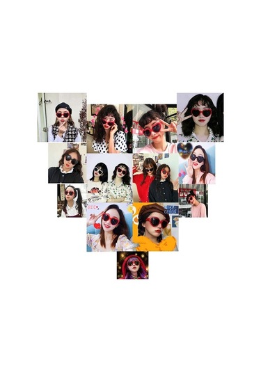 Metabagua Xiyu Shop Diğer Stil Camgöbeği Kadın Moda Kalp Şeklinde Etkileri Gözlük Izle Işıklar Geceleri Kalp Şekline Değişir Işığı Kıran Gözlük Kadın Güneş Gözlüğü R1ut5p Beyaz