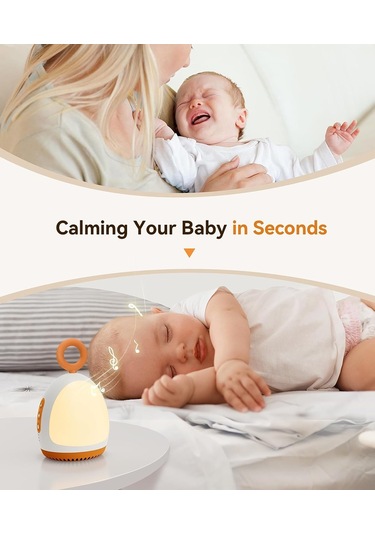 Dreamegg Beyaz Gürültü Makinesi - 8 Rahatlatıcı Ses - Turuncu