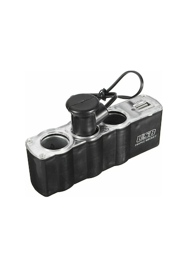 Araç Çakmaklık Çoğaltıcı 3 Lü Usb Araba Çakmak Soket Çoklayıcı