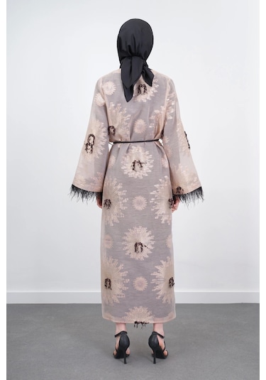 Pureva Kimono Takım 3'lü - Bej