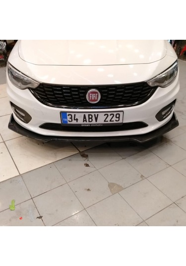 Fiat Egea Ön Tampon Eki Lip 3 Parça Parlak Siyah