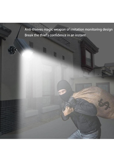 Sge Güneş Enerjili Hareket Sensörlü Kamera Görünümlü Led Lamba Sa Diğer