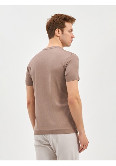 Karaca Erkek Modern Fıt Tişört-vizon 11.25s.06.607 Vizon