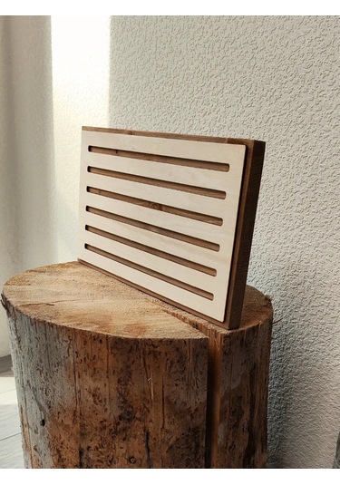 4ome Tahta Kapaklı Ve Sunum Tepsisli Ekmeklik Sepet 275119482 Kahverengi