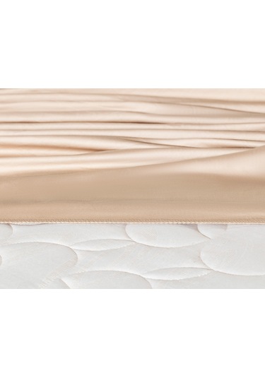 Ciel Tek Kişilik Plus %100 Pamuk Lastikli Saten Çarşaf - Bej 8684427179260 Ekru