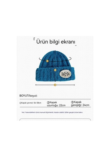 Mektup Yama Kadın Rüzgar Geçirmez Sıcak Şapka Z61quw Siyah