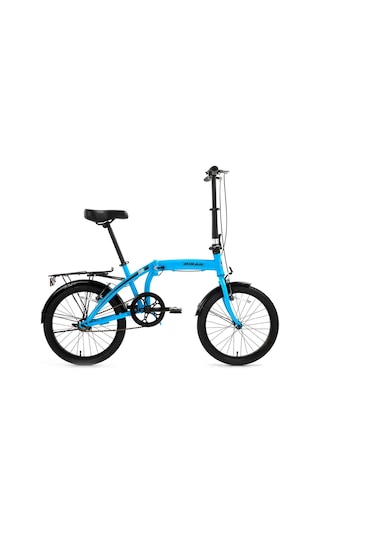 Bisan Twin V Fren Vitessiz 20 Jant Katlanır Bisiklet Açık Mavi Siyah Çok Renkli