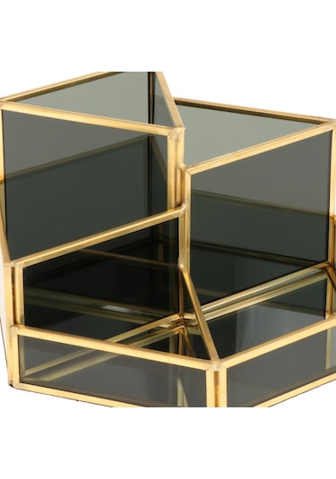 Suntek Banyo Için Makyaj Organizatör Masa Depolama Tutucu Siyah A Siyah