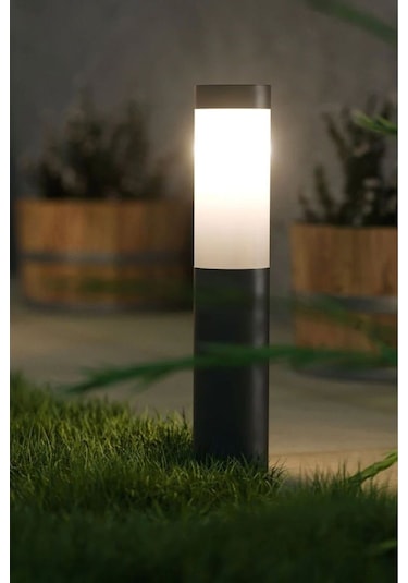 41 Cm E27 Duylu, 10 W. Beyaz Işık Ampul Dahil, Bahçe Duvar, Yürüyüş Yolu Armatürü, Set Üstü Aplik Diğer