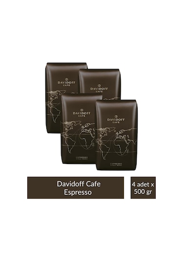 Davidoff Café Espresso Çekirdek Kahve 500 G X 4 Adet Çekirdek