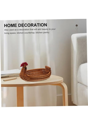 Dokuma Rattan Sepet Rattan Depolama Sepeti Hasır Meyve Sepeti Ekmek Servis Hasır