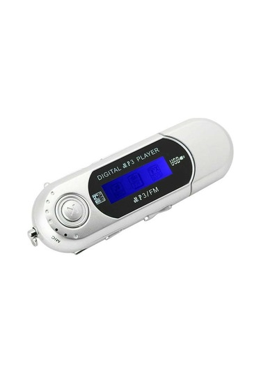 Mufunye Gümüş Usb Dijital Müzik Çaları - Taşınabilir Kablosuz Cihaz, Kartlı Versiyon Ve Kulaklık Kablosu Dahil