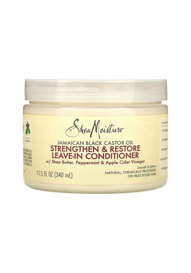Shea Moisture Jamaican Black Castor Oil Güçlendirici Ve Onarıcı Durulanmayan Saç Kremi 340ml