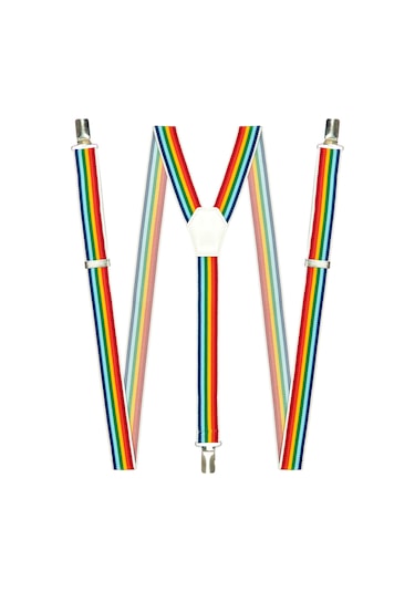 Dwoy Gökkuşağı Unisex Pantolon Askısı Çok Renkli