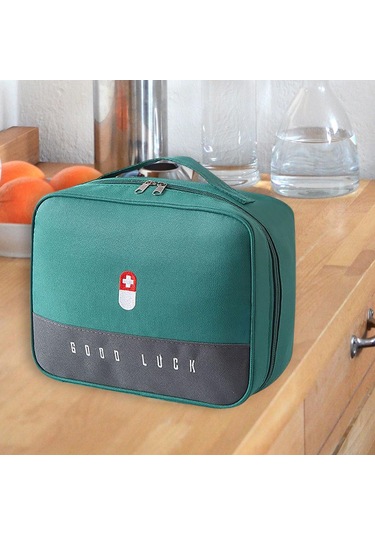 Suntek İlk Yardım Çantası Saklama Yürüyüş Için Yeşil-l