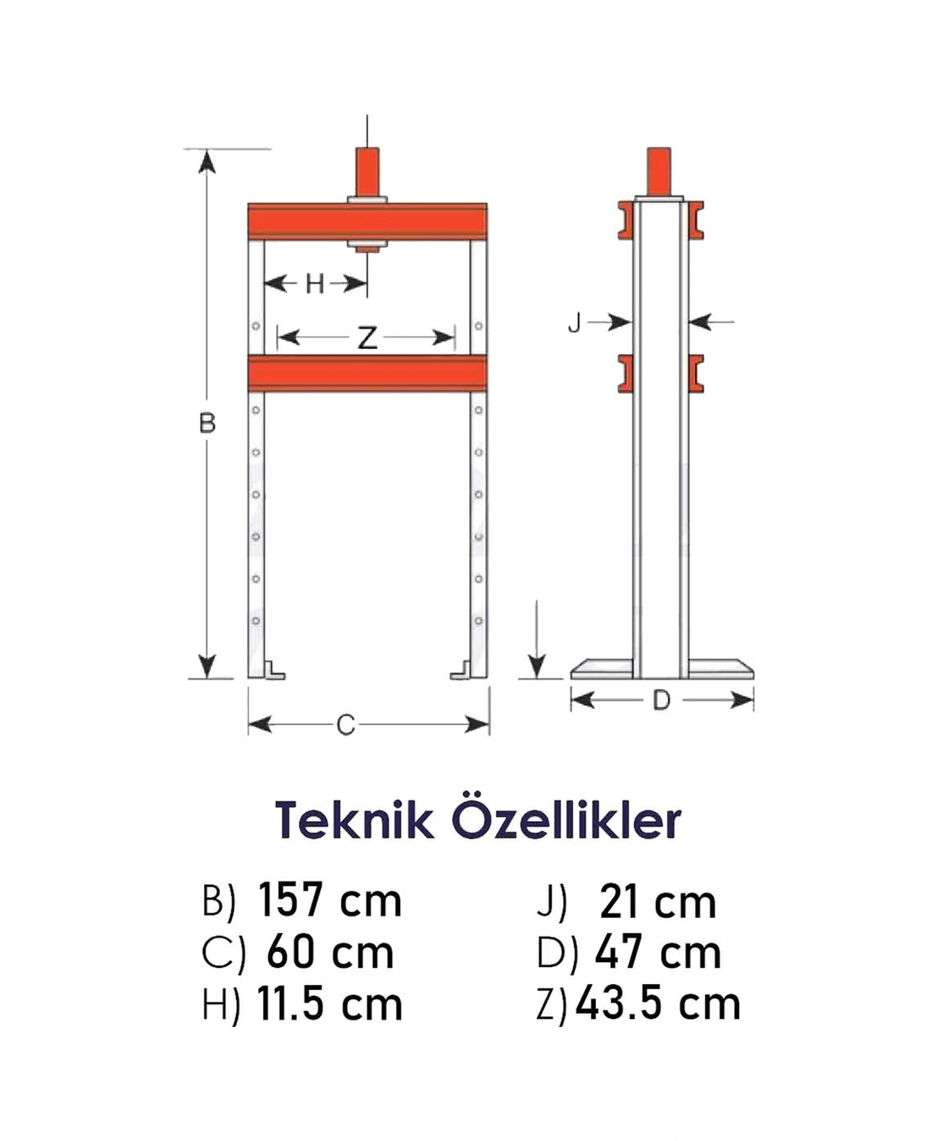 Grayzer 20 Ton Hidrolik Pres