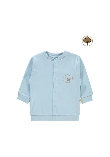 Civil Baby Bebek Organik Hırka 1-12 Ay Mavi