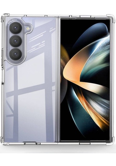 Schitec Samsung Galaxy Z Fold 6 Magsafe Özellikli Şeffaf Kılıf -