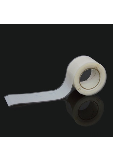 Mufunye Kano Ve Kayık Kamışları İçin Profesyonel Anti-kayma Silikon Tutamak Bandı - Otomatik Yapışkan Beyaz 2.5cm Genişlik