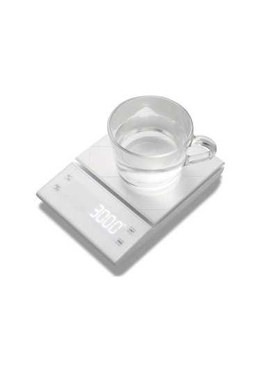 Lumaworld Siyah 1 Adet Yemek Tartısı Kahve Terazisi Zamanlayıcılı Mutfak Terazisi Pişirme Siyah