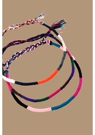 3lü Kombin Örme İp Bileklik. Erkek İp Bileklik. Kadın İp Bileklik Unisex İpli Bileklik. Bileklik İpi Çok Renkli