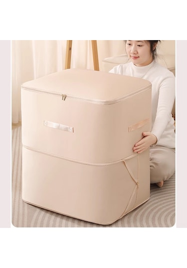 Yifomall Yorgan Ve Giysi Saklama Çantası - Su Geçirmez Nem Engeli - Dayanıklı Çift Yönlü Fermuar - Geniş Tutamak - Pembe 54x42x30cm Pembe