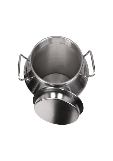 Melasty Süt Sağma Makinesi Paslanmaz Süt Güğümü 50 Litre İki Kulplu Kapaklı Ø208 Mm Geniş Ağız -1730