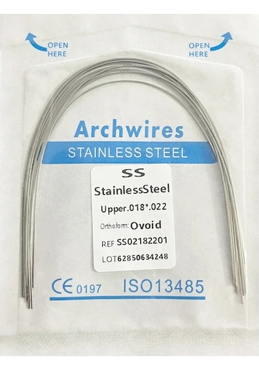 10 Adet/paket Diş Kemer Telleri Ortodonti Süper Elastik Nıtı Yuvarlak Dikdörtgen Archwire Alt/üst 012/014/016/018/020/16x16/16x22 Kırmızı Ve Sarı Ve Mavi