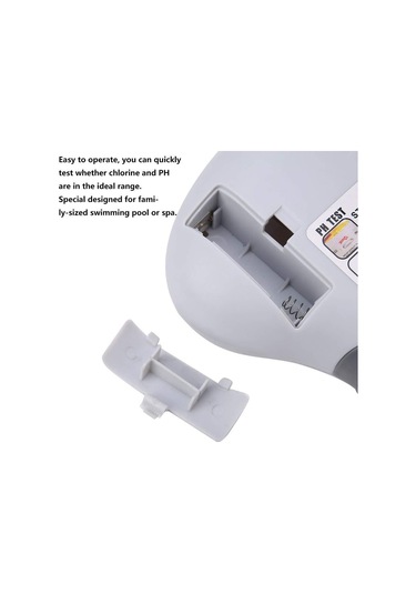 Leezsing Su Kalitesi Testeri: Ph Ve Serbest Klor Ölçer, Havuz-su Tesisleri İçin 2-in-1 Analiz Aleti Pil Dahil Değil