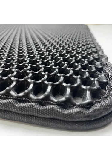 Hightower Gri Çift Katmanlı Eva Kedi Kumu Matı, Su Geçirmez Petek Tabanlı Kaymaz Tüy