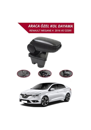 Renault Megane 4 Araca Özel Kol Dayama Kolçak Vidasız Montaj