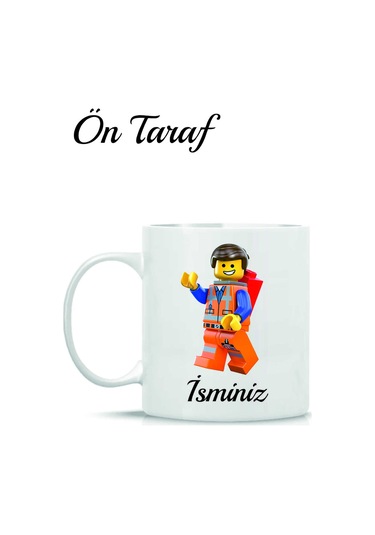 Legoman Temalı Kişiye Özel Kupa Bardak Beyaz