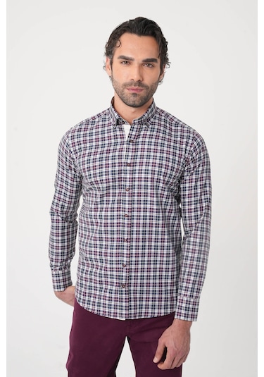 Bisse Uzun Kollu Paşa Yaka Regular Fit Erkek Bordo Gömlek Gmeks252131 E25 Bordo Bisse Uzun Kollu Paşa Yaka Regular Fit Erkek Bordo Gömlek Gmeks252131 E25 Bordo