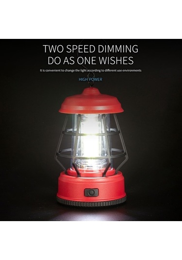 Dancemonkey Vintage Taşınabilir Kamp Lambası, Çadır Işık Feneri, Akülü Açık Hava 001 Ks Altın