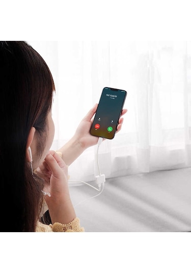 Go Des GD-OR881 Lightning 3.5 mm Aux Kulaklık ve Şarj Dönüştürü Adaptör Ses Adaptörü - ZORE-257772