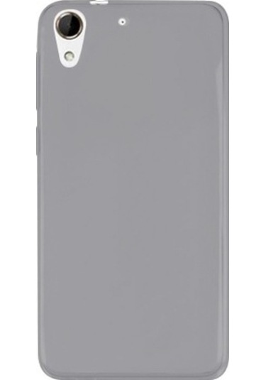 Htc Desire 728 Kılıf Soft Silikon Şeffaf-Siyah Arka Kapak