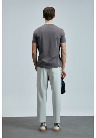 Lufian 111020238 Love Modern Grafik T- Shirt Erkek Tişort Vizon