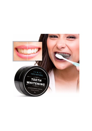 Hangfox Kokos Kabuğu Aktif Kömür Diş Tozu - Doğal Leke Çıkarıcı, Mineyi Korumak, Hassas Dişler İçin Beyazlatıcı