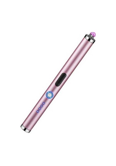 Pazly Rose Gold Rüzgar Geçirmez Elektrikli Ateşleyici, Düğme Kontrolü, Güvenli Kullanım İçin Uzatılmış Sap Çok Renkli