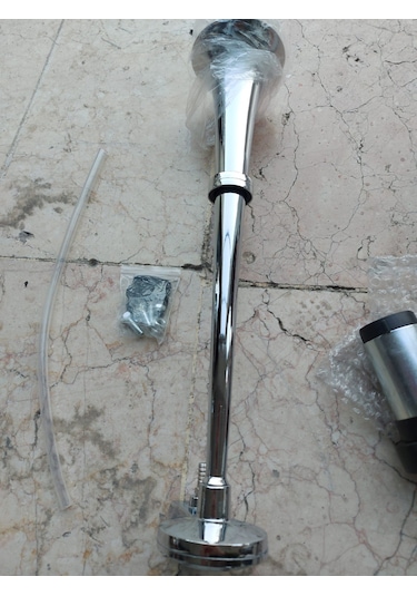 Kompresörlü marine gemi kornası krom 12v havalı korna