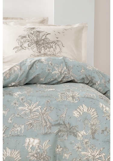 Yataş Bedding Aster Tek Kişilik Ranforce Nevresim Takımı - Adaçayı