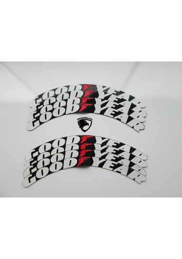 Lastik Yazısı Goodyear Bombtire 8 Adet