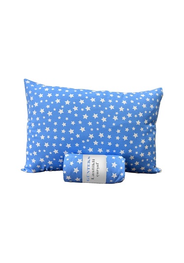 Ranforce Battal Boy Lastikli Çarşaf Ve Yastık Kılıfı Mavi