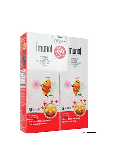 Orzax İmunol Şurup 150 ML 1+1
