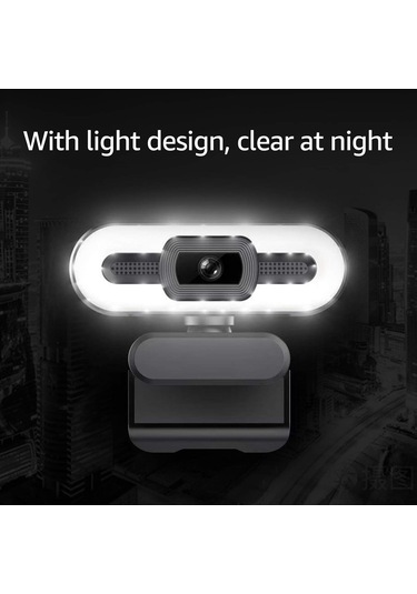 4k Usb Fiş Ve Oynayın Canlı Akış İçin Yerleşik Mikrofon Aydınlatma Video Çevrimiçi Video Konferansı Arayan