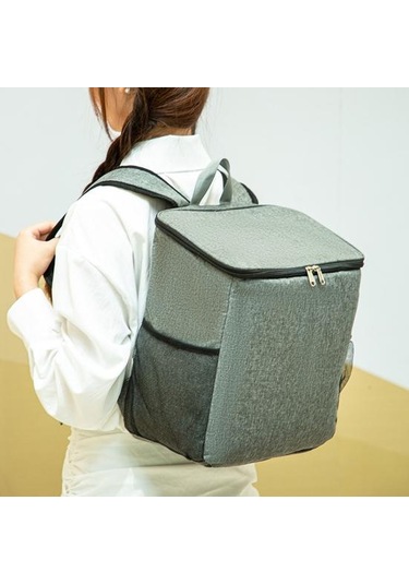 Yalıtımlı Piknik Sırt Çantası 25l Büyük Öğle Yemeği Çantası Su Geçirmez Oxford Çift Fermuarlı Seyahat Bira Soğutucusu Kamp Seyahat Yürüyüş Balıkçılık İçin Astarlı Lacivert